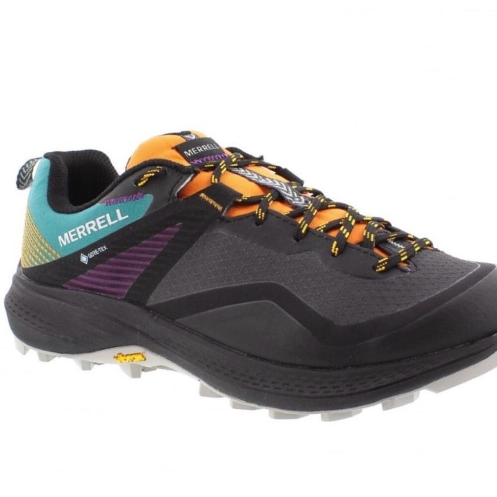Merrell Women's MQM 3 Gore-Tex Black and Teal Trail Running Shoes - 6